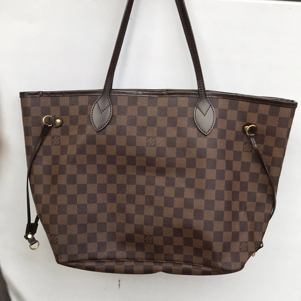 💎 NEVERFULL TOTE MM 💎 LOUIS VUITTON MADE IN FRANCE - Picture 4 of 14